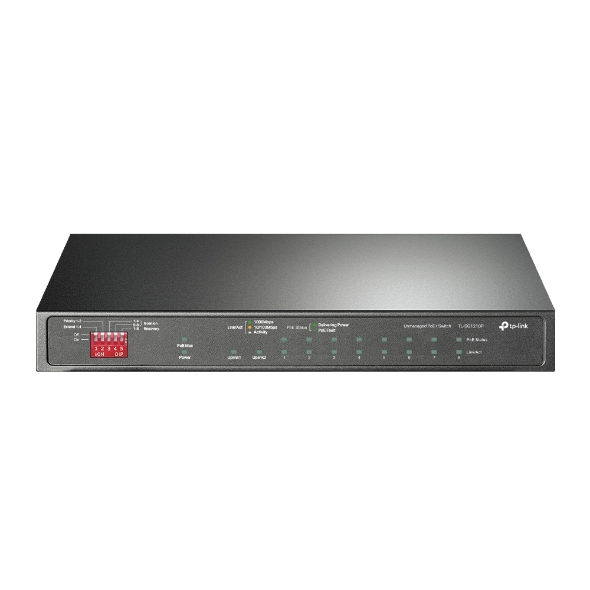 TP-Link TL-SG1210P – 10-Port Gigabit Desktop Switch with 8 PoE+ Ports